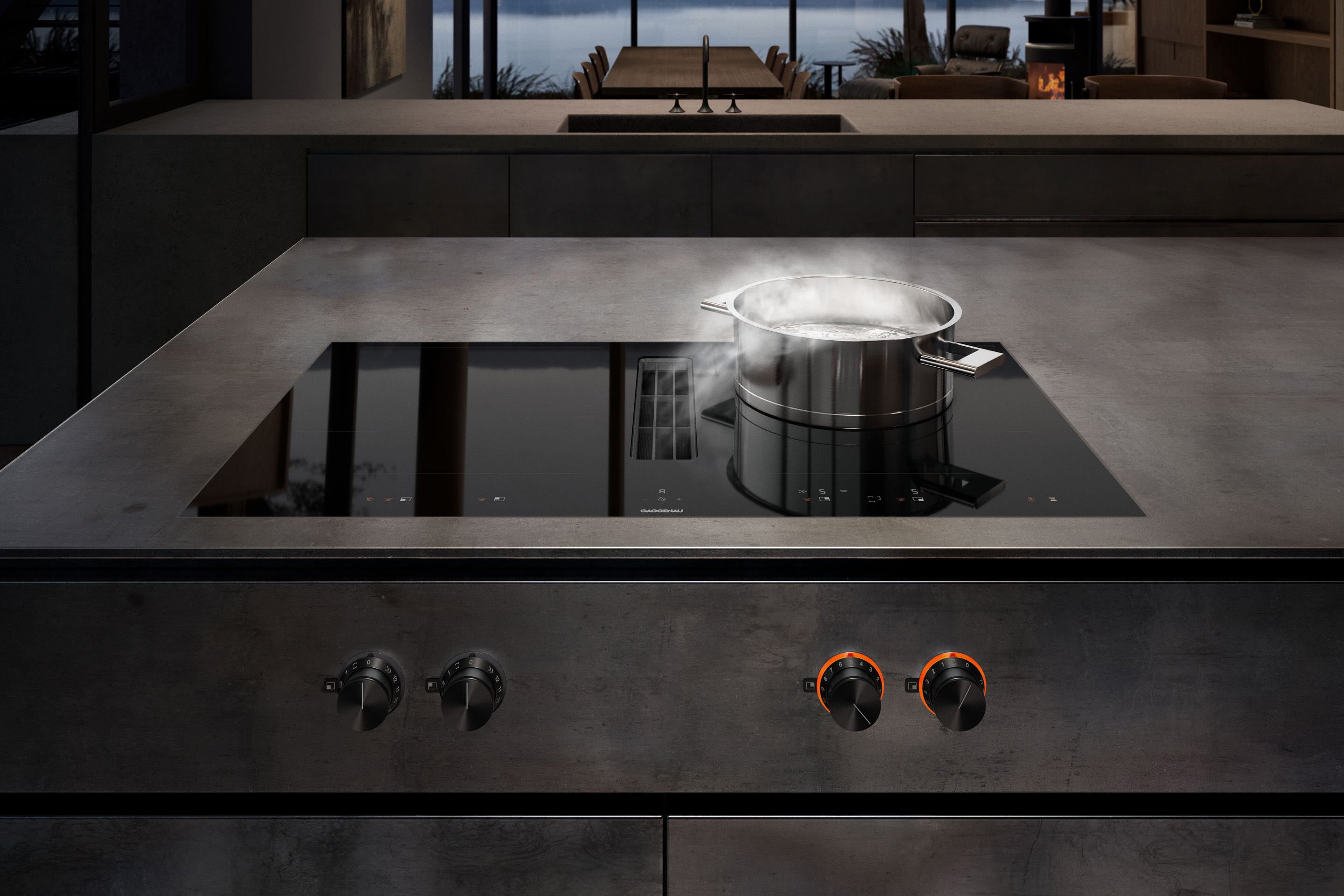 Gaggenau kookplaat Venting Cooktop met knoppen ASWA Keukens