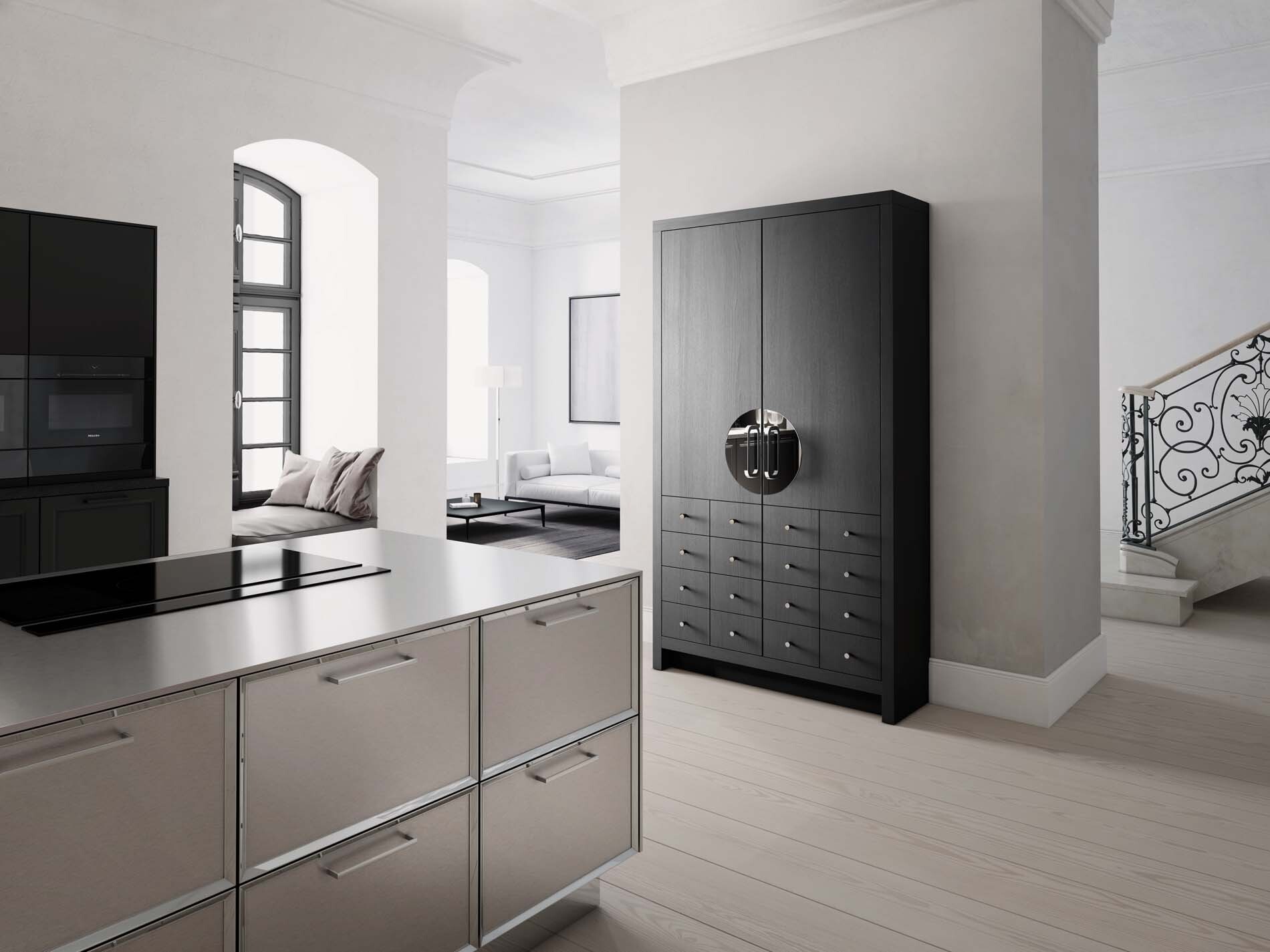 SieMatic Classic RVS front met kader en handgrepen, ASWA Keukens