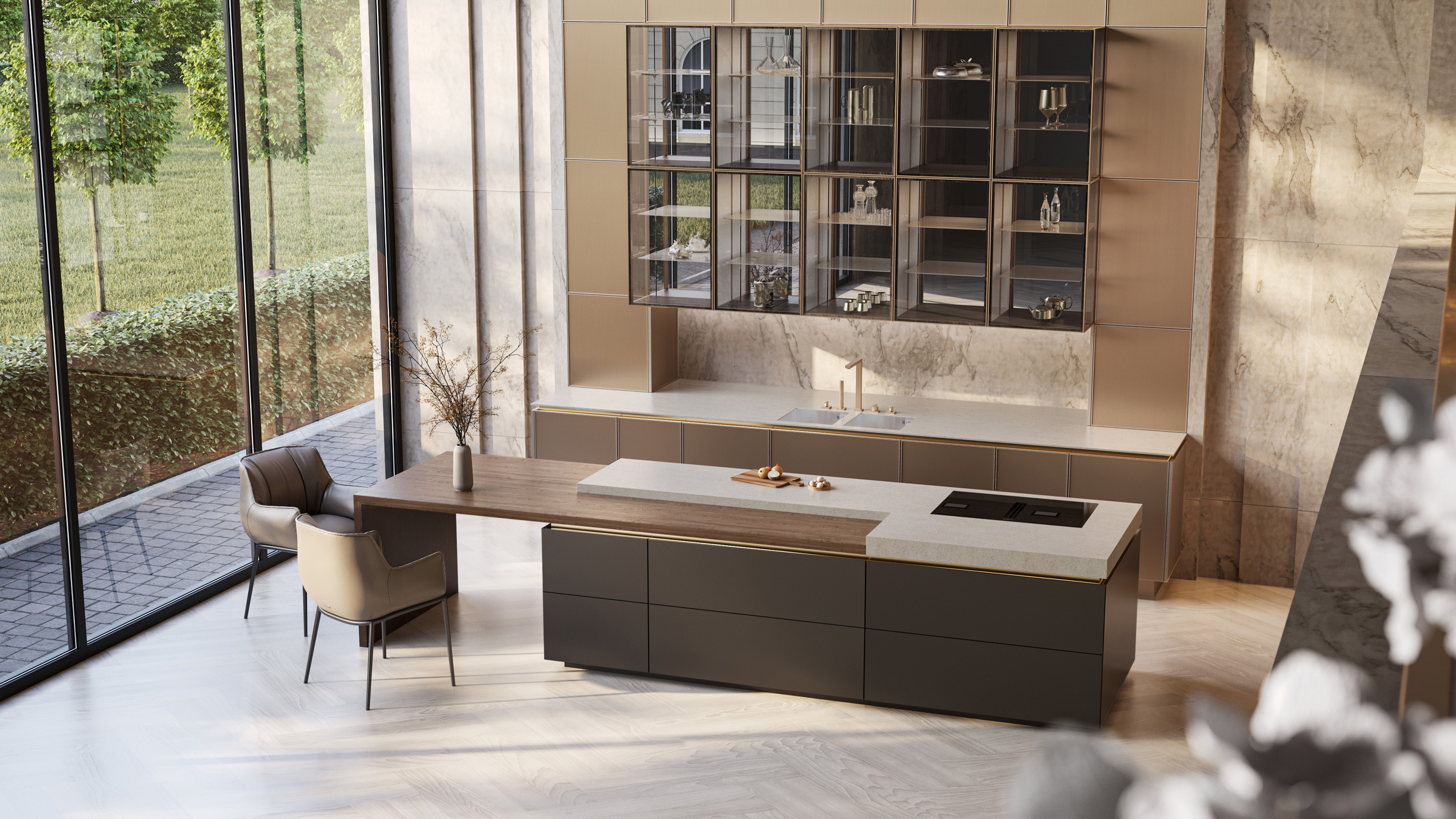 SieMatic S2 kookeiland met bar, ASWA Keukens