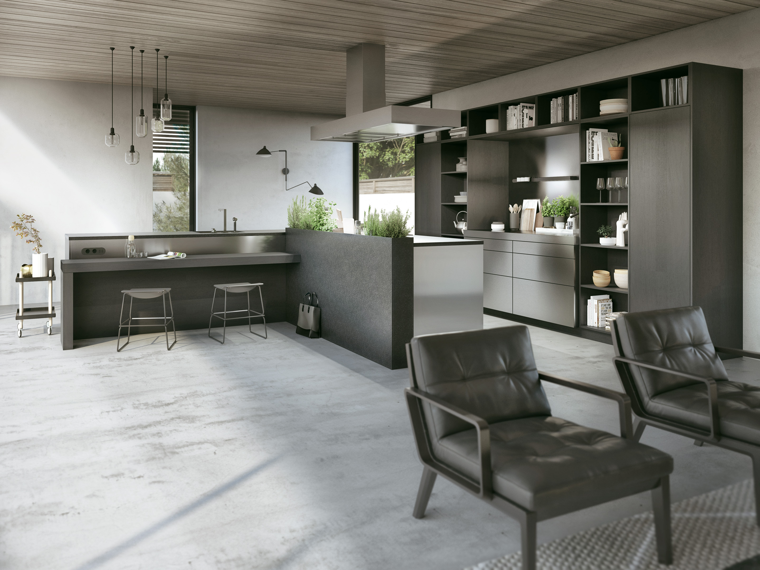 SieMatic Urban met kookeiland en bar, ASWA Keukens