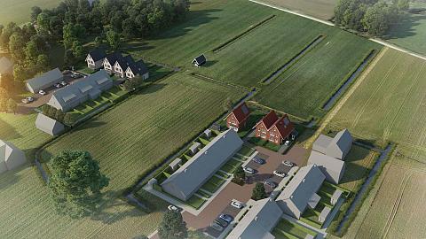 Project - Wonen in Buitenzicht Schelluinen - Vogelvluchtimpressie 2