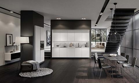 SieMatic Pure lotuswit met wandkast